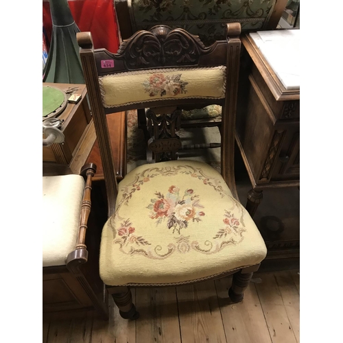 654 - LOVELY DECORATIVE EARLY CHAIR WITH HEAVILY CARVED DETAILING - COLLECTION ONLY OR ARRANGE OWN COURIER