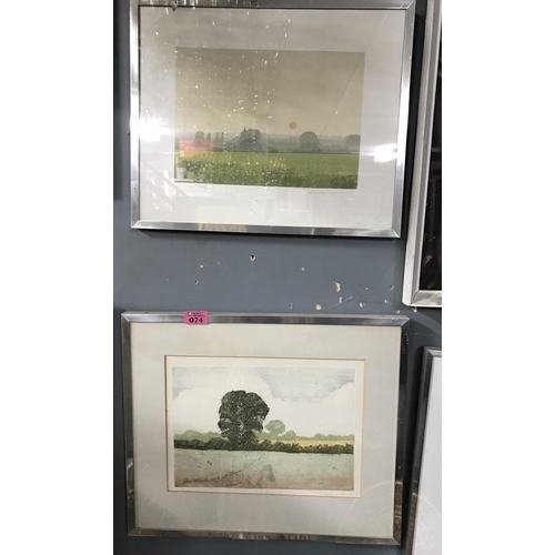 74 - PAIR OF FRAMED & GLAZED LTD ED PRINTS BY MICHAEL CARLO - APPROX 46CMS X 38CMS