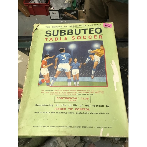 80 - BOXED VINTAGE SUBBUTEO SET