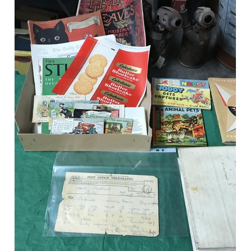 94 - NICE BOX OF ASSORTED VINTAGE EPHEMERA