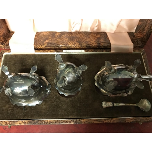 109 - VINTAGE CASED CRUET SET