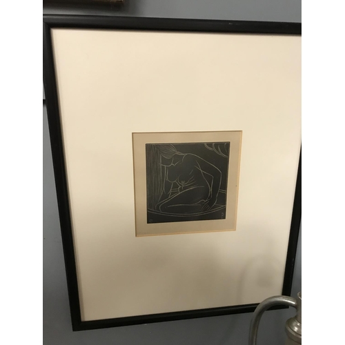 142 - 2 X FRAMED & GLAZED ERIC GILL PICTURES 