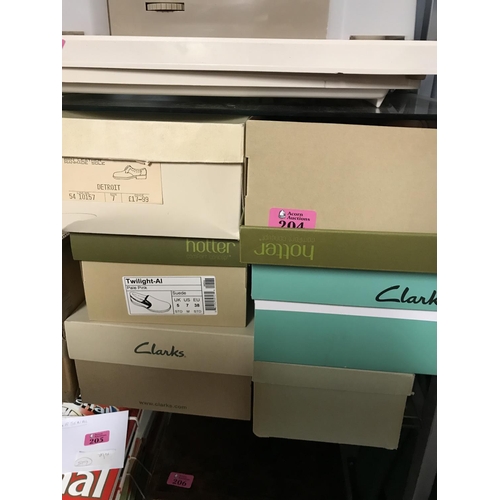 204 - 6 X PAIRS OF GENTS SHOES - SIZE 7