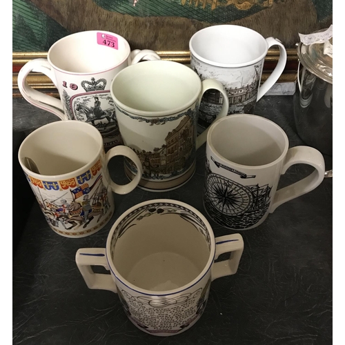 473 - 6 X VARIOUS COMMEMORATIVE MUGS