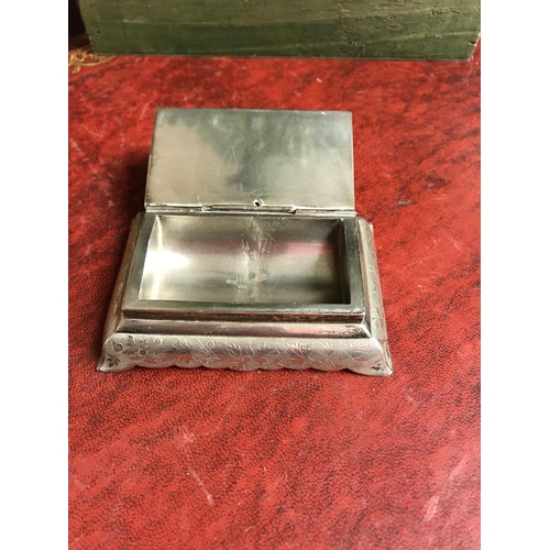 48 - SMALL ORIENTAL SILVER BOX