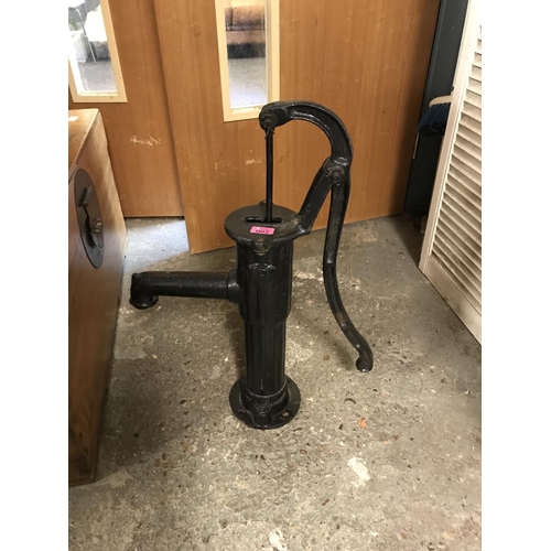 2 - EARLY CAST IRON WATER PUMP - STANDING APPROX 67CMS - COLLECTION ONLY OR ARRANGE OWN COURIER