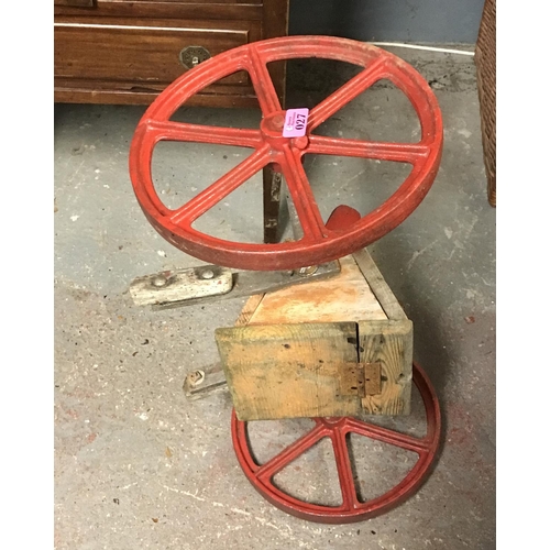 27 - VINTAGE SEED SPREADER - COLLECTION ONLY OR ARRANGE OWN COURIER