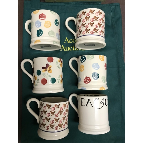 58 - 6 X LOVELY COLLECTABLE EMMA BRIDGEWATER MUGS