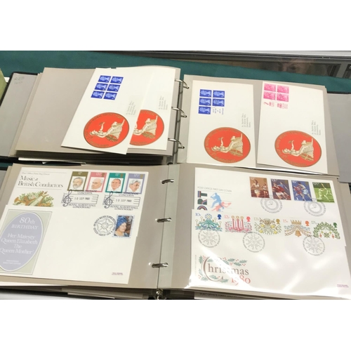 609 - 5 X ALBUMS OF FDCs & STAMPS