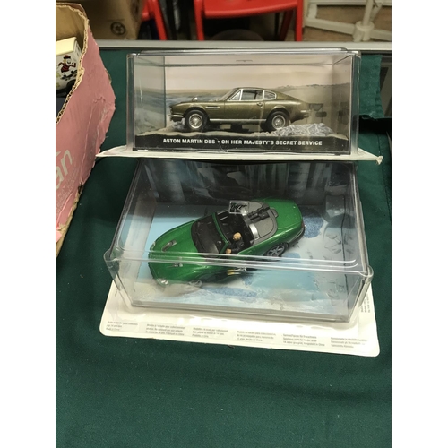 615 - BOX OF DIECAST VEHICLES INC BOND 007 ASTON MARTIN DBS ETC