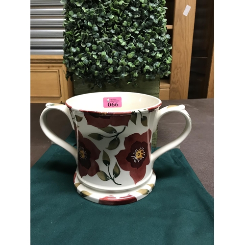 66 - LOVELY VERY LARGE EMMA BRIDGEWATER DOUBLE HANDLED LOVING CUP - GREAT FOR HOLDING UTENSILS