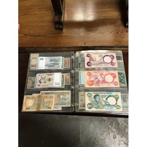 54 - LARGE ALBUM OF ASSORTED FOREIGN BANK NOTES