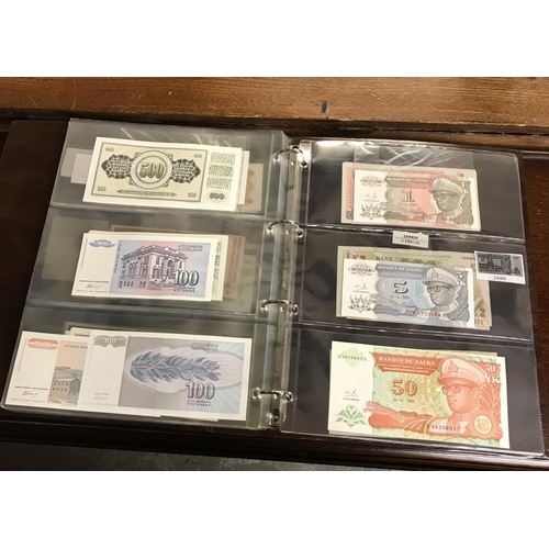 54 - LARGE ALBUM OF ASSORTED FOREIGN BANK NOTES