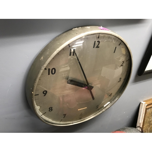 777 - VINTAGE BLICK WALL CLOCK FROM A LONDON BUS GARAGE - CLOCKS AND WATCHES ARE NOT TESTED