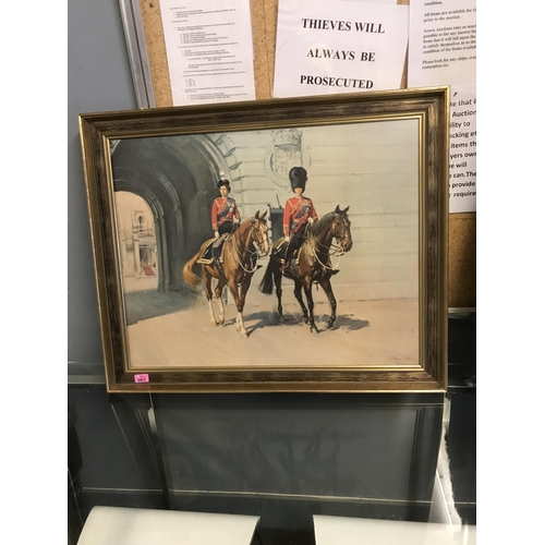 3 - FRAMED PICTURE BY TERENCE CUNEO DATED 1966 - 87CMS X 72CMS - COLLECTION ONLY OR ARRANGE OWN COURIER