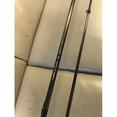 50 - 2 X CARBON FIBRE CASED FISHING RODS