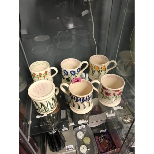 60 - 6 X COLLECTABLE EMMA BRIDGEWATER MUGS