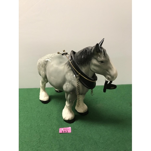 165 - LOVELY LARGE MELBA WARE SHIRE HORSE - 29CMS H