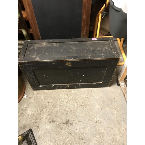 21 - VINTAGE WOODEN TOOL BOX WITH DRAWERS & TOOLS - COLLECTION ONLY OR ARRANGE OWN COURIER