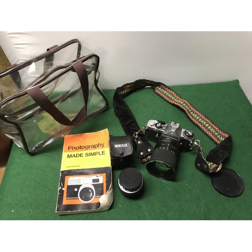 254 - LOVELY PENTAX CAMERA WITH ACCESSORIES