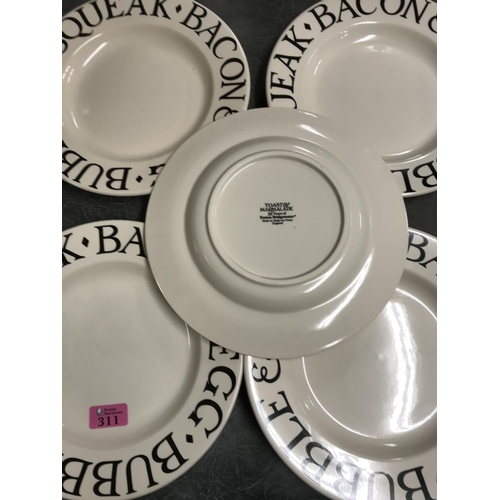 311 - 5 X LOVELY EMMA BRIDGEWATER PLATES 