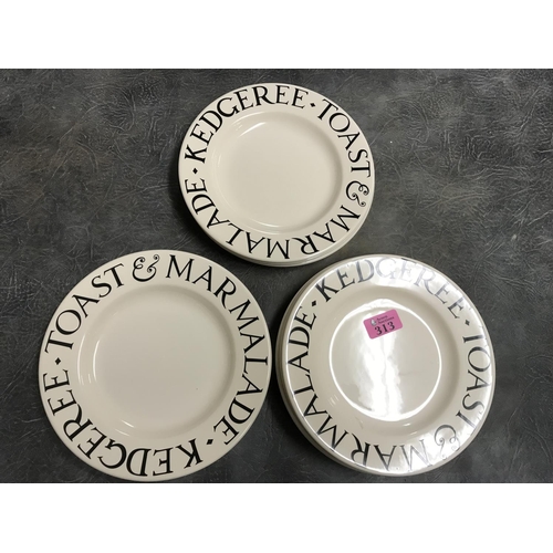 313 - 10 X LOVELY EMMA BRIDGEWATER SALAD / SIDE PLATES 