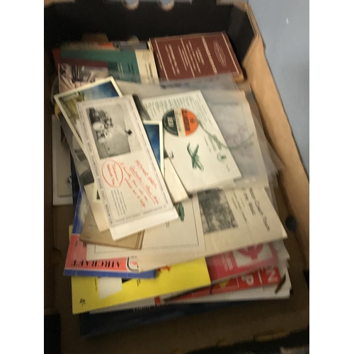 350 - BOX OF EPHEMERA MAINLY TRANSPORT RELATED