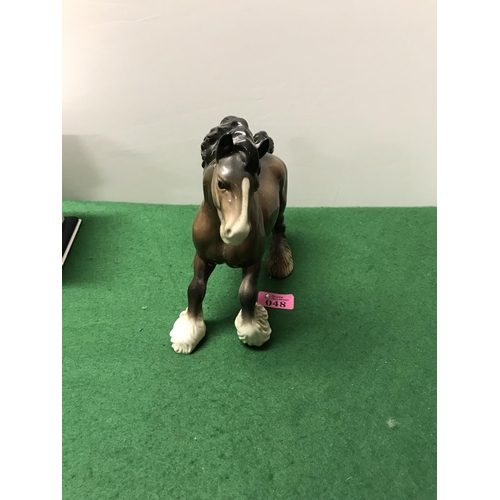 48 - LOVELY LARGE BESWICK SHIRE HORSE - MEASURES 26CMS L X 22 CMS H