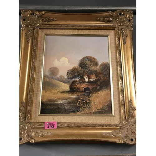 Framed Oil On Canvas - Signed J. Horsewell - 40cms X 46cms