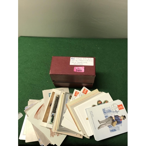 549 - APPROX 165 NATIONAL POSTAL MUSEUM CARDS - 1980s & 90s