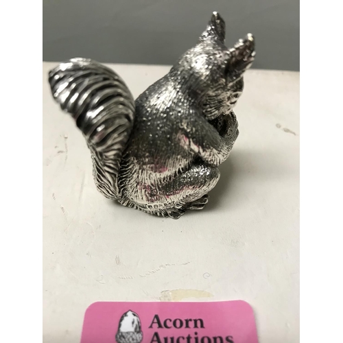 61 - LOVELY 925 SILVER SQUIRREL - MEASURES 4CMS H