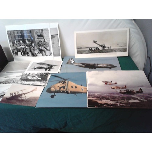 24 - BOX OF MAINLY AIRCRAFT EPHEMERA INC WARTIME PHOTOS ETC - APPROX 200 PHOTOS