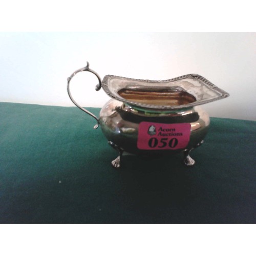 50 - SILVER HALLMARKED SAUCE BOAT - 90GRMS