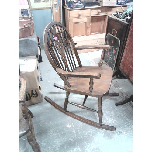 EARLY ROCKING CHAIR WEBBER FURNITURE COLLECTION ONLY OR ARRANGE OWN