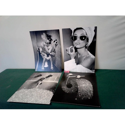 477 - 4 X BLACK & WHITE PHOTOGRAPHERS EXHIBITION PHOTOS - 21CMS X 30CMS