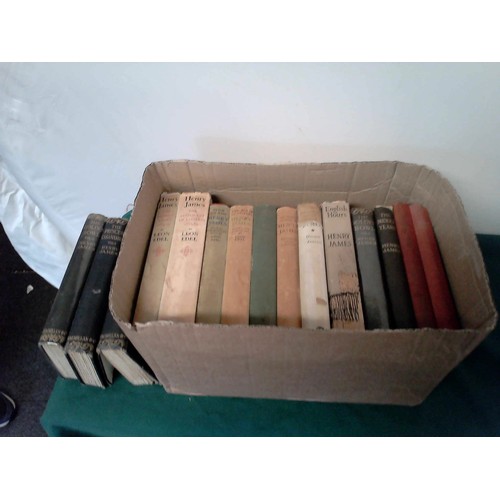 501 - QTY OF VINTAGE HARDBACK BOOKS BY HENRY JAMES