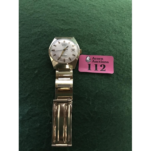 112 - LOVELY GENTS SEKONDA AUTODATE DELUXE WRIST WATCH - CLOCKS AND WATCHES ARE NOT TESTED
