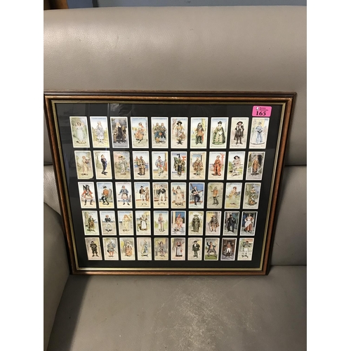 165 - FRAMED & GLAZED JOHN PLAYER CIGARETTE CARDS - GILBERT & SULLIVAN - 52CMS X 47CMS