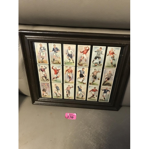 170 - FRAMED & GLAZED CIGARETTE CARDS - 32CMS X 26CMS