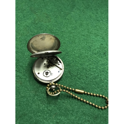 85 - LOVELY 800 SILVER POCKET WATCH - WATCHES & CLOCKS ARE NOT TESTED