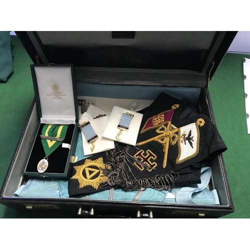 177 - CASE OF MASONIC ITEMS