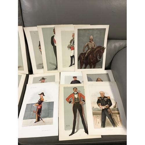 213 - QTY OF UNFRAMED VANITY FAIR PRINTS - APPROX 20