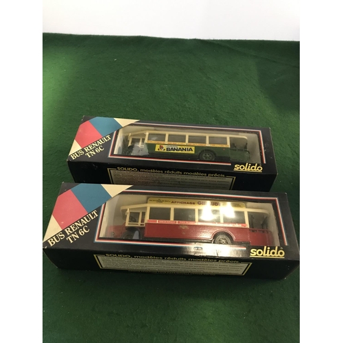 252 - 2 X BOXED DIECAST SOLIDO BUSES
