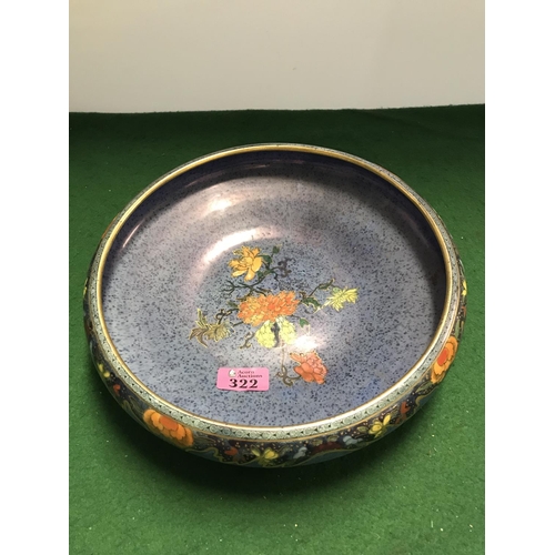 322 - LOVELY WILKINSONS KIOTO BOWL - 30CMS DIAM