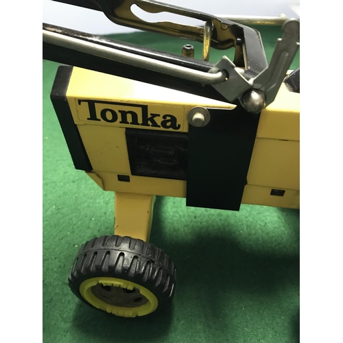 325 - VINTAGE TONKA TRACTOR - 32CMS LENGTH