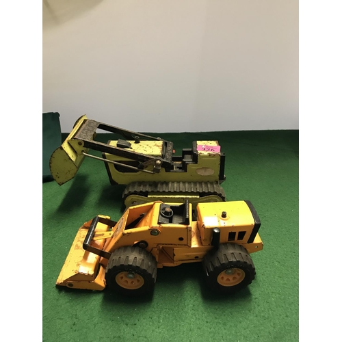 326 - 2 X VINTAGE TONKA METAL TOYS - PLAYED WITH CONDITION