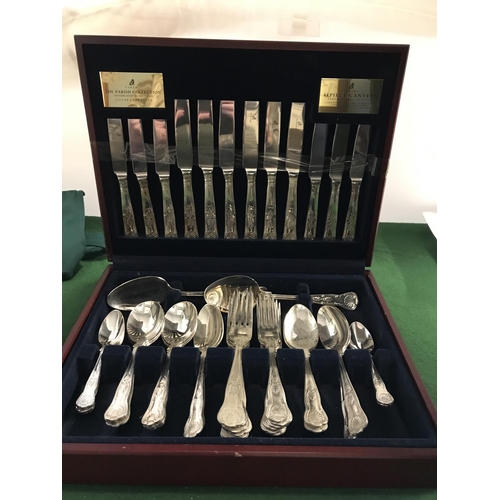 332 - CASED SET OF VINERS CUTLERY 44 PIECE 