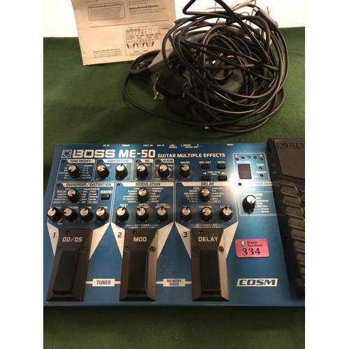 334 - BOSS ME-50 GUITAR MULTIPLE EFFECTS