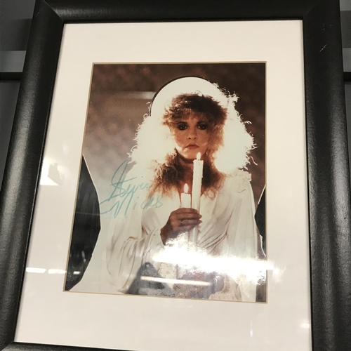 337 - AUTOGRAPHED FRAMED PHOTO STEVIE NICKS - 35CMS X 45CMS