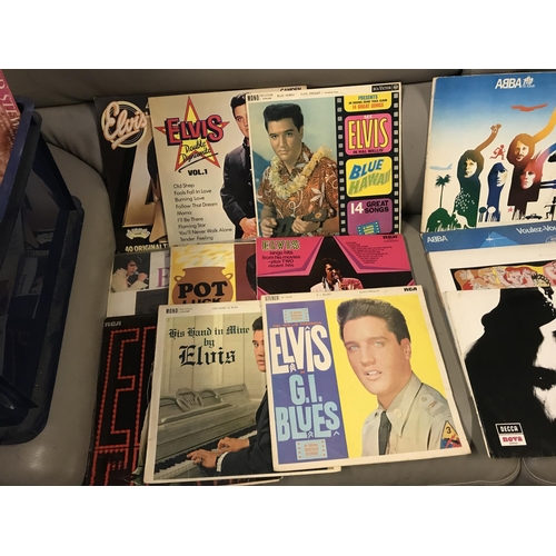 361 - BOX OF LPs - APPROX 50 INC ELVIS, THE POLICE, BEE GEES ETC